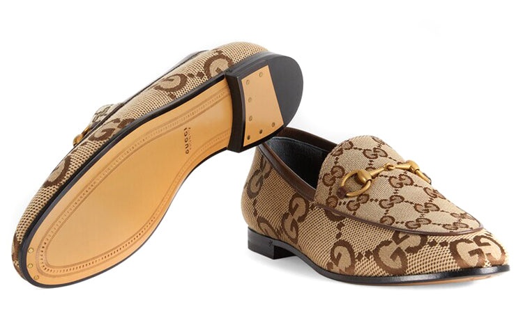 (WMNS) Gucci Jordaan Jumbo GG loafer 'Beige' 431467-UKO60-2588 - 6