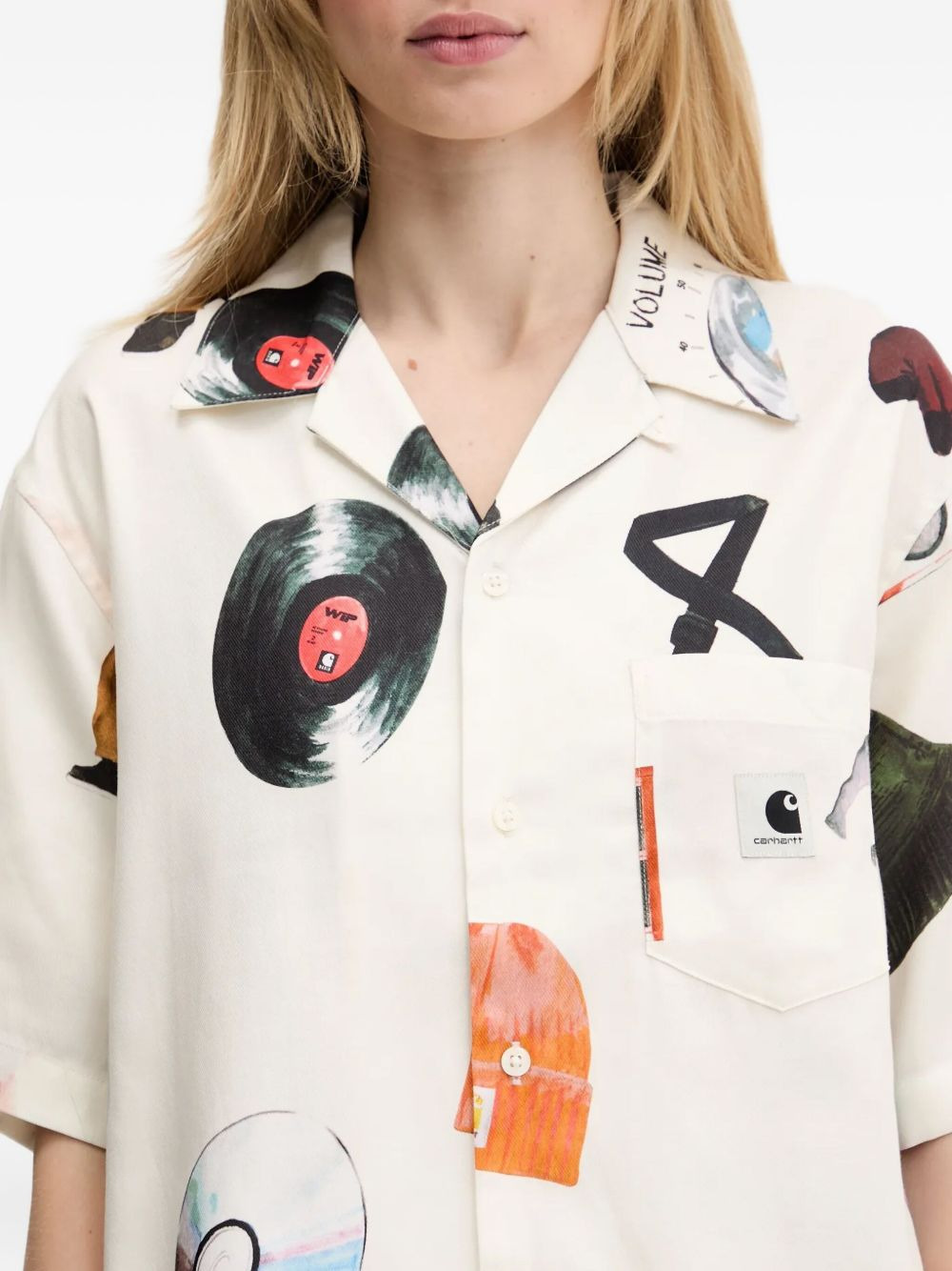 Jacob Rochester music-print shirt - 5