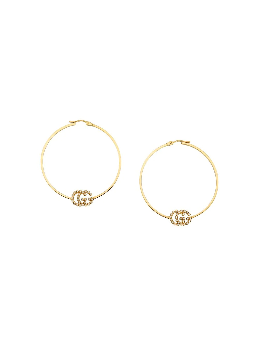 GG Running earrings with diamonds - 1