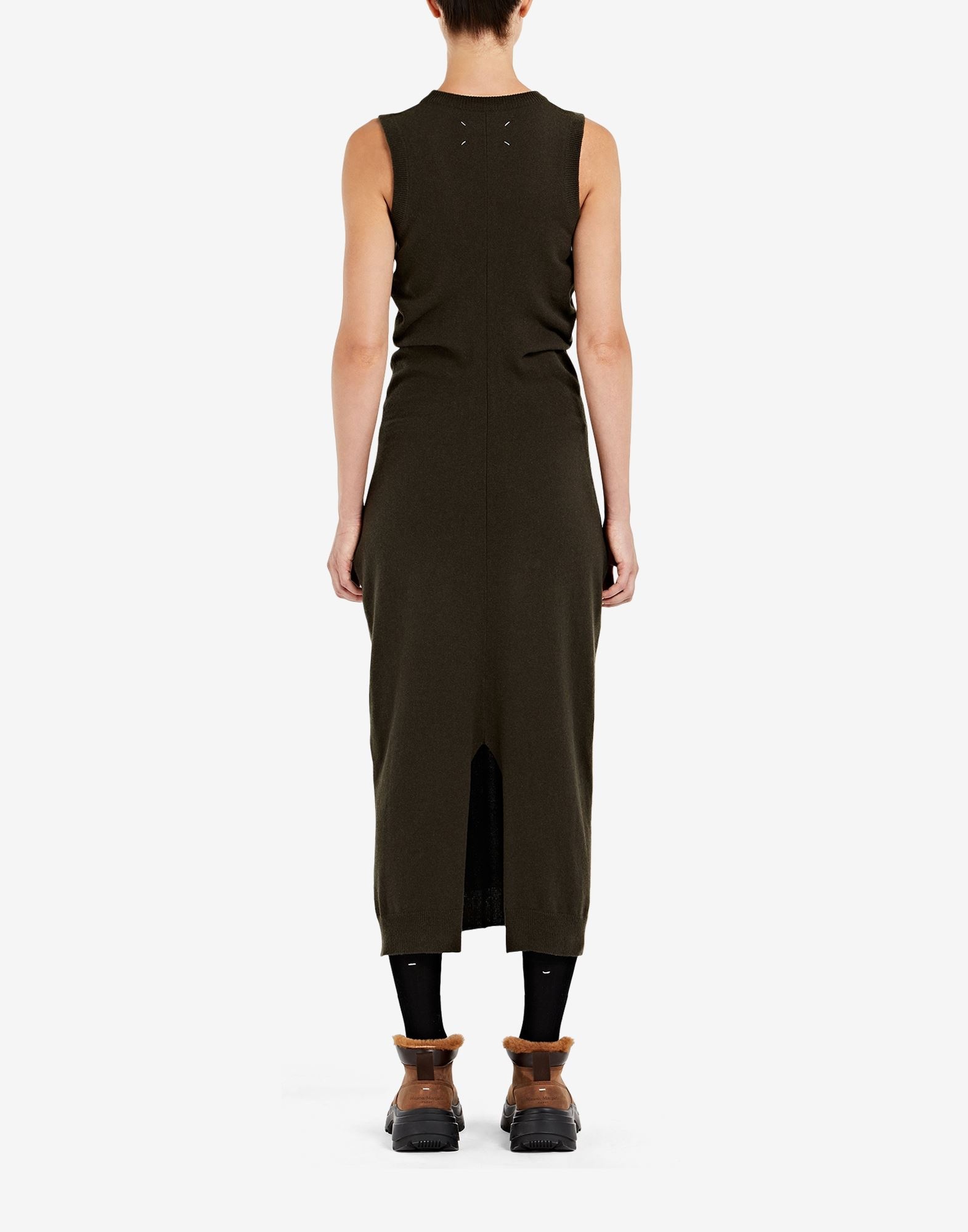 Sleeveless Knit Dress - 4