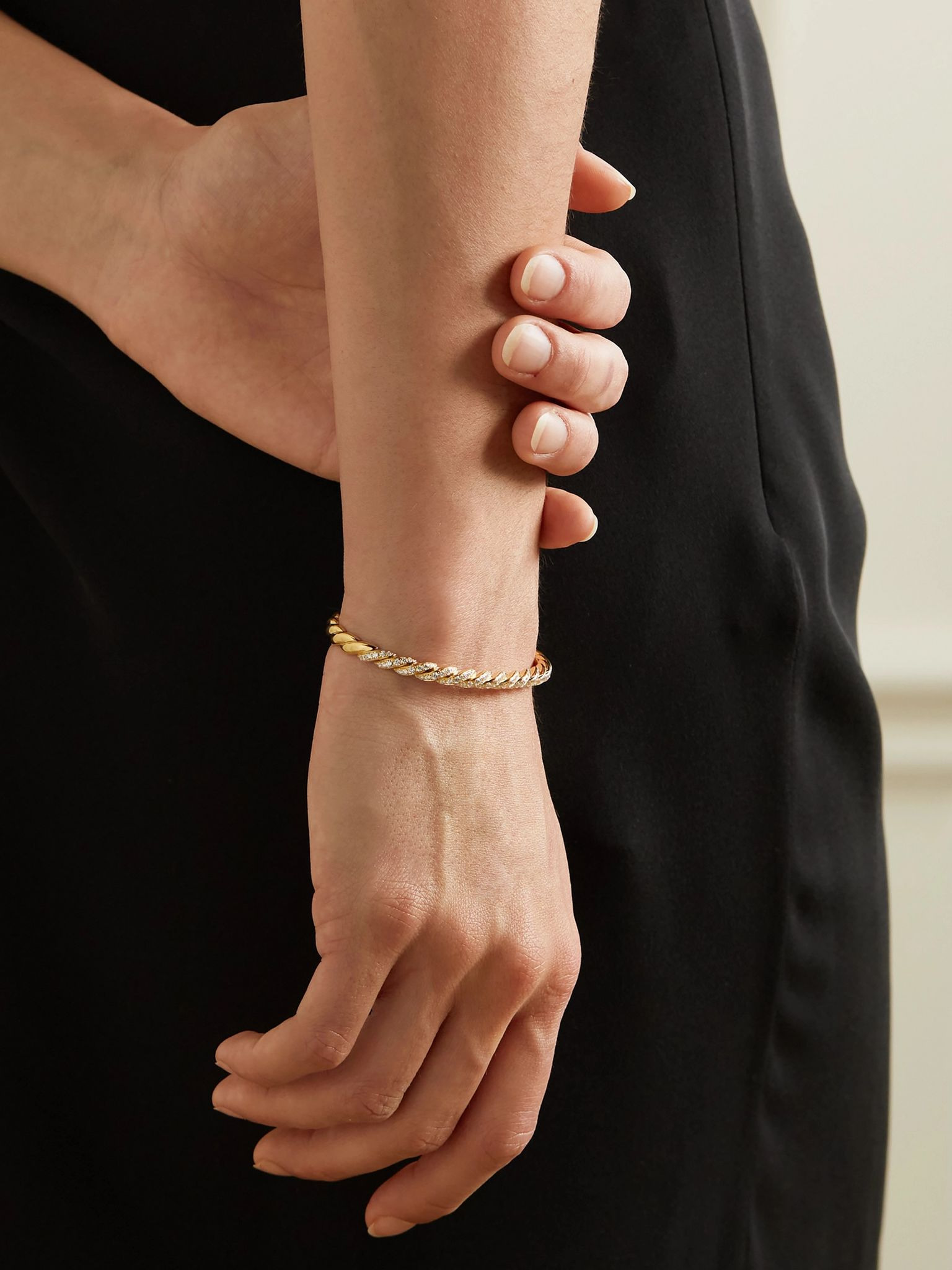 Pavéflex 18-karat gold diamond bracelet Gold - 2