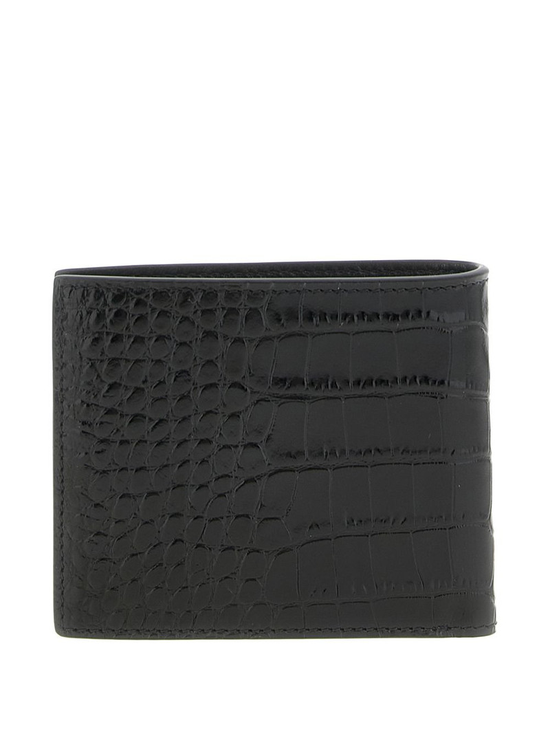 TOM FORD crocodile-pattern bifold wallet outlook