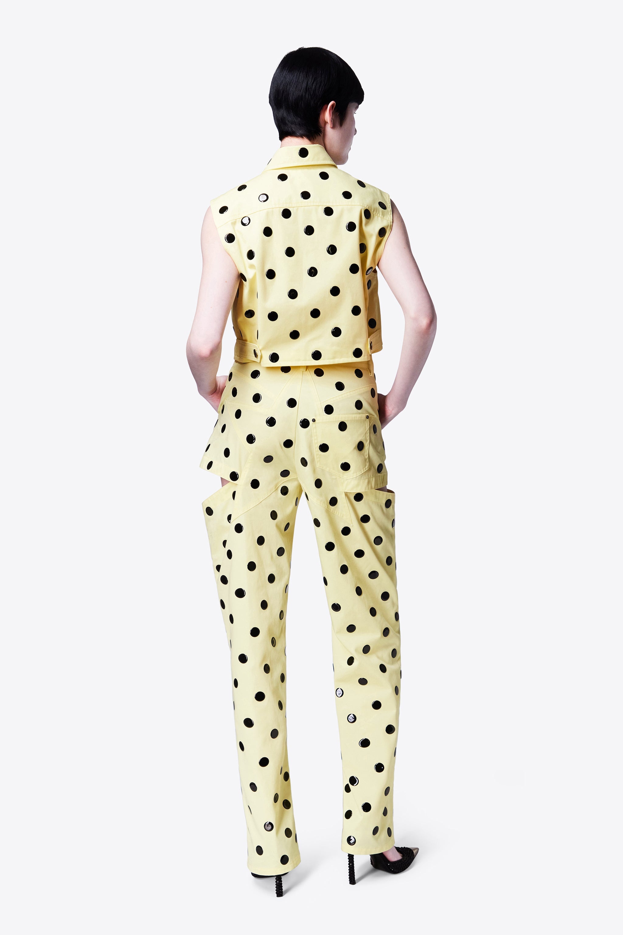 POLKA DOT SLEEVELESS TOP - 5