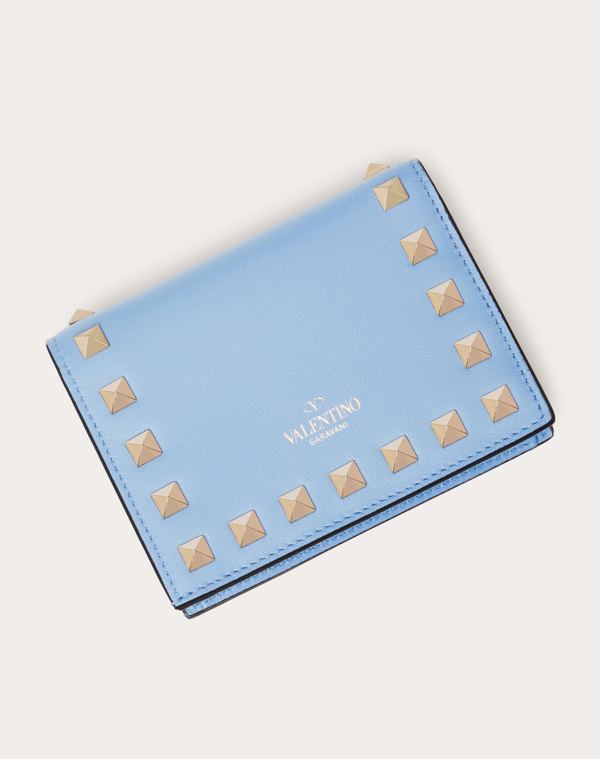 SMALL ROCKSTUD CALFSKIN WALLET - 3