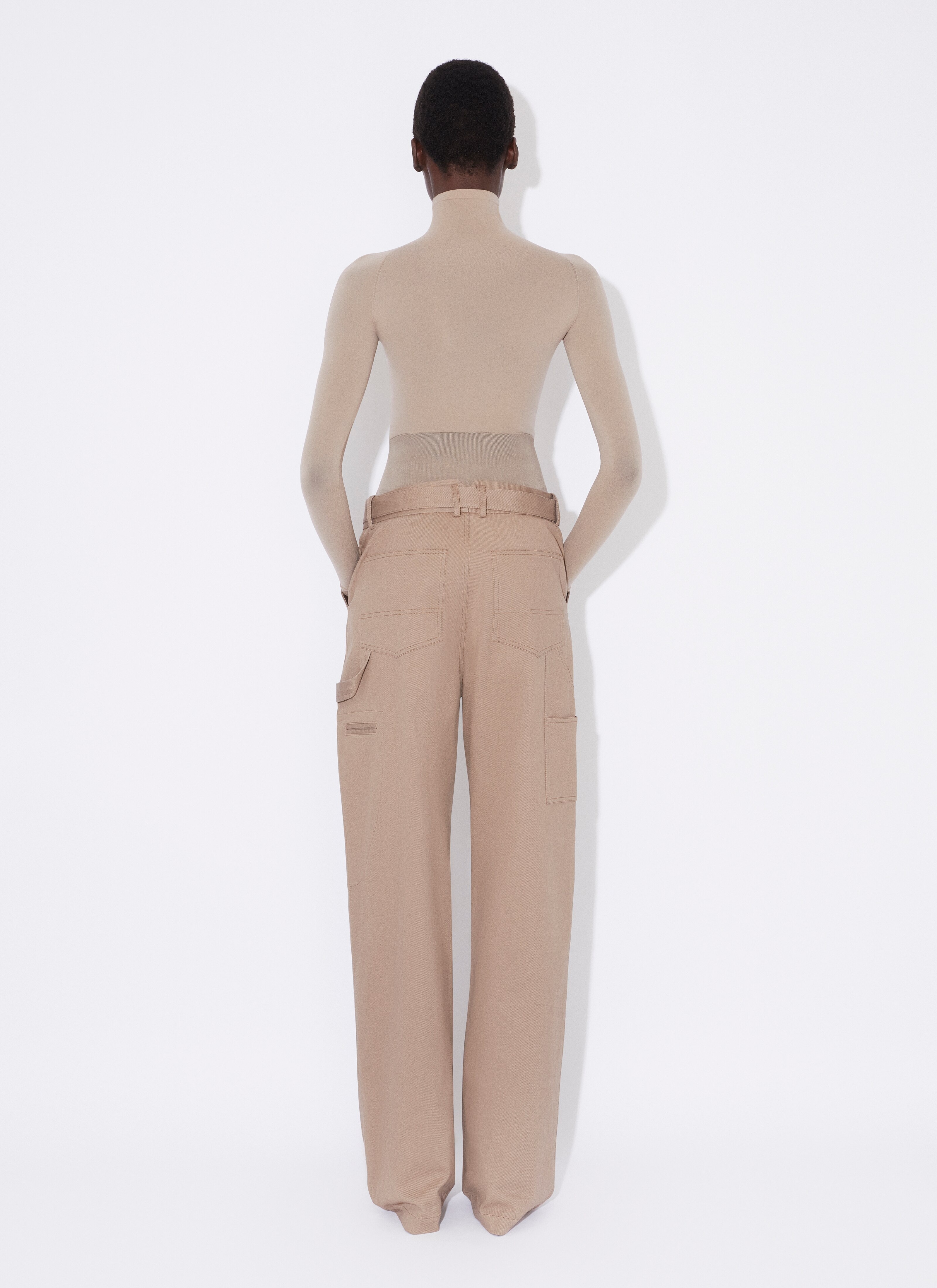 CARGO TROUSERS WITH KNIT BAND - 3