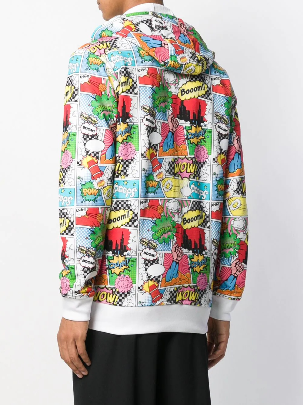 cartoon print hooded jacket - 4