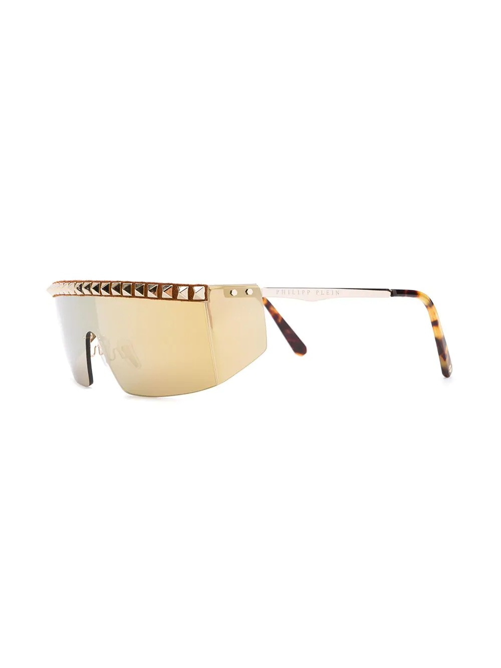 visor-style studded sunglasses - 2