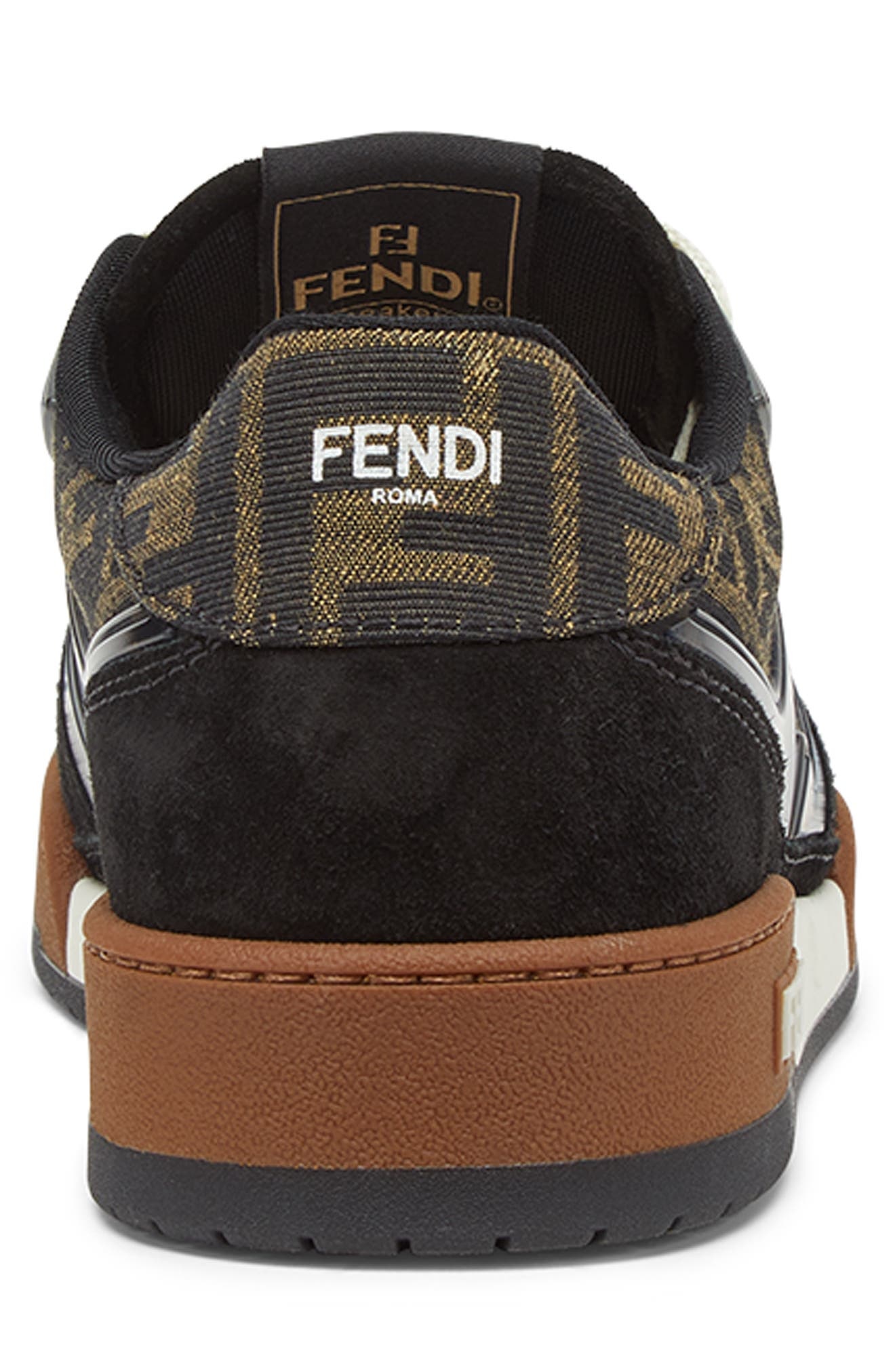 Fendi FF Match Sneaker in Nero/Tobacco at Nordstrom - 4