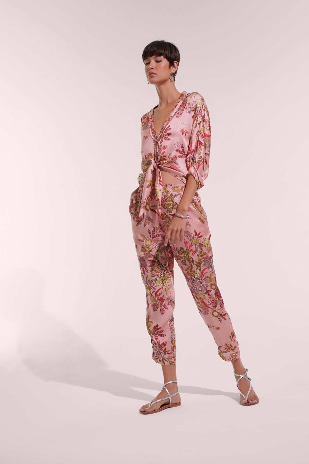 Pant Bel - Pink Leo Forest - 1