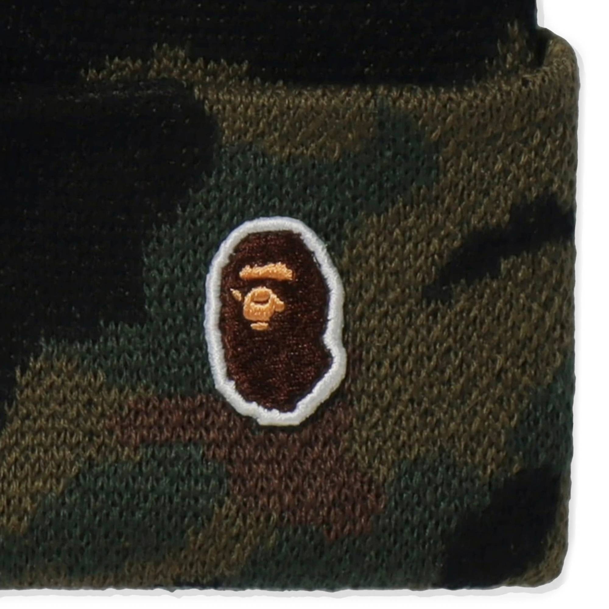 BAPE 1st Camo Knit Hat 'Green' - 2