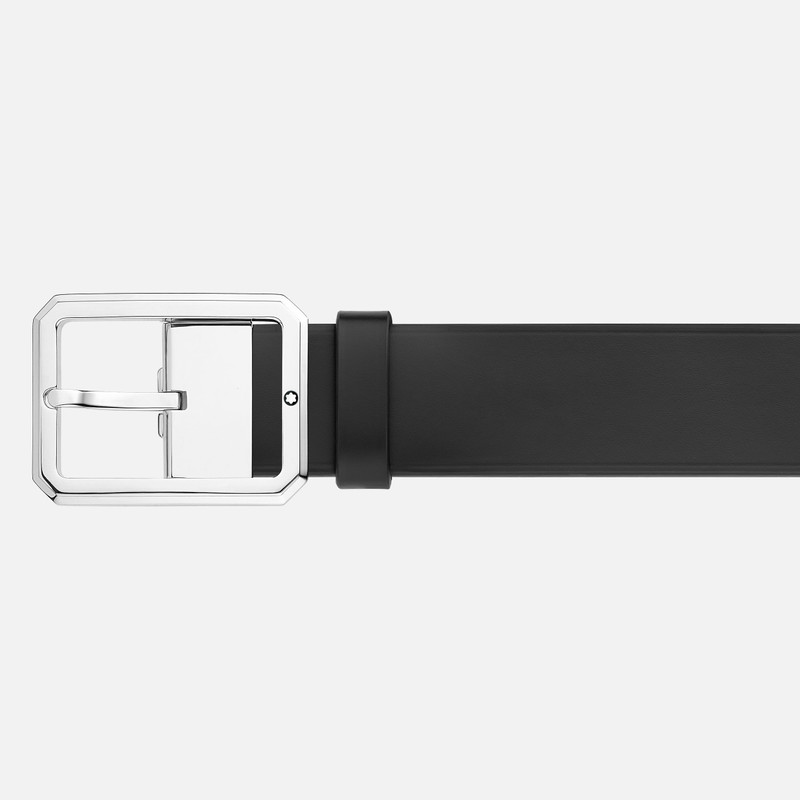 Montblanc Blue/black 35 mm reversible leather belt outlook
