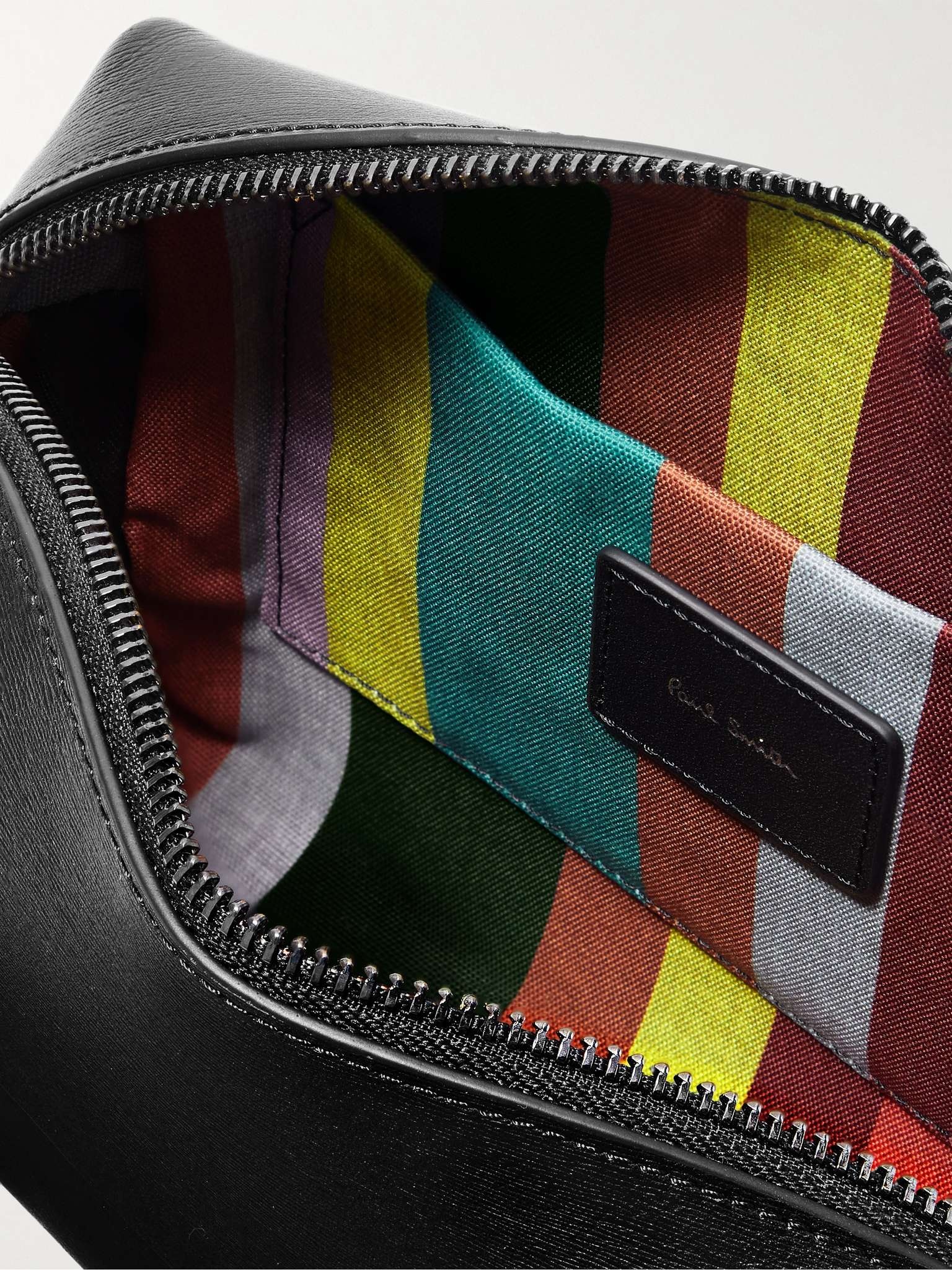Textured-Leather Messenger Bag - 3