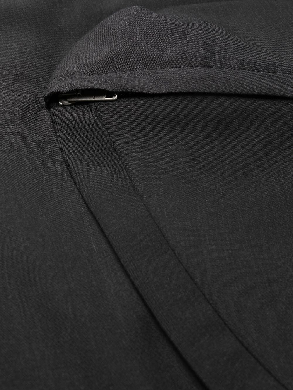 slim-cut wool trousers - 6