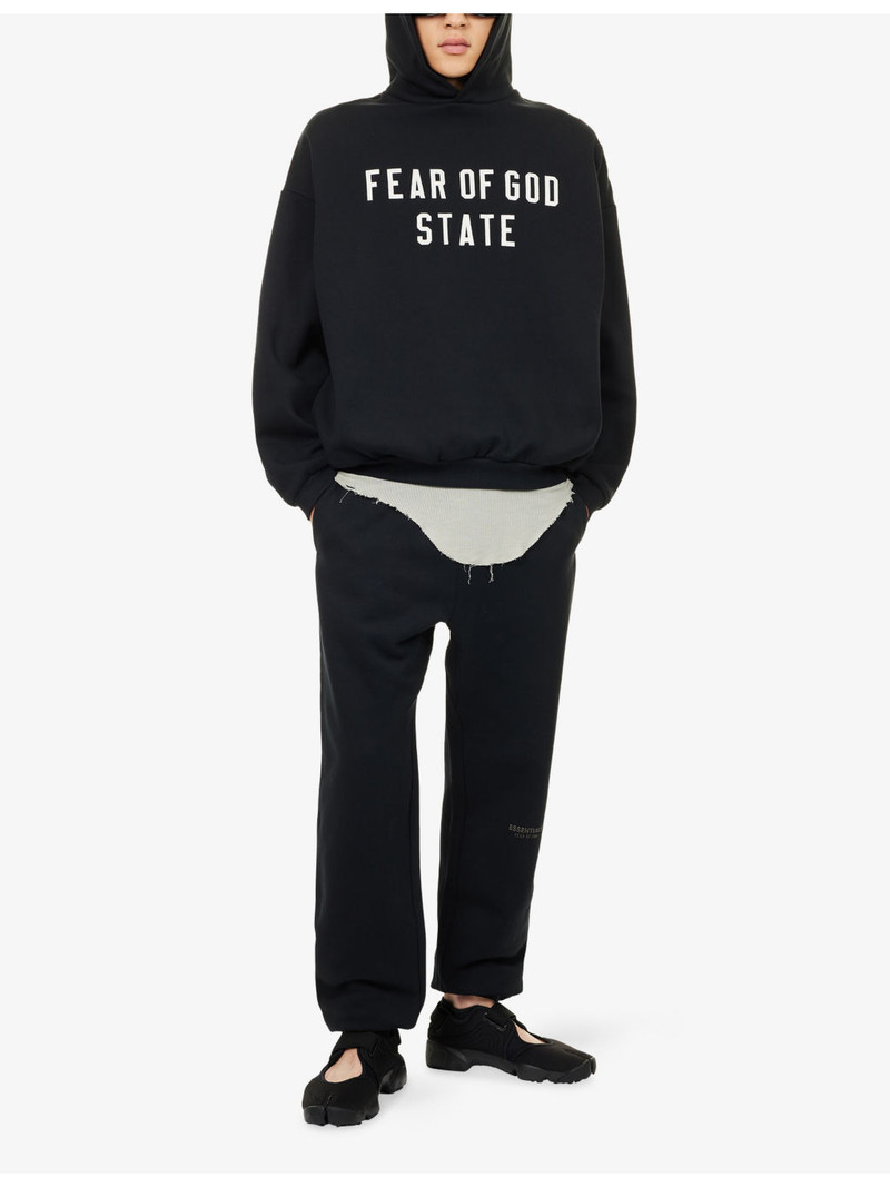 ESSENTIALS Vintage Logo-Embellished Cotton-Blend Jogging Bottoms outlook