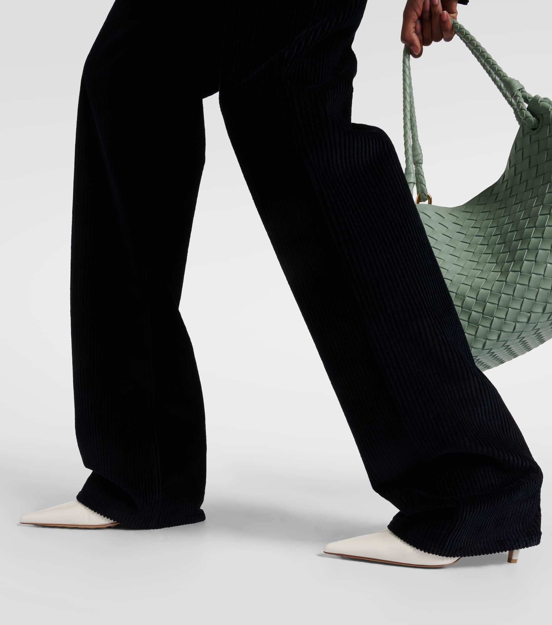 High-rise cotton corduroy straight pants - 5