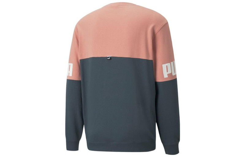 PUMA PUMA Power Colorblock Crew Sweatshirt 'Pink' 670935-42 outlook