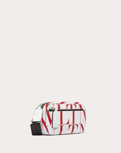 Valentino Small VLTN TIMES Leather Crossbody Bag outlook