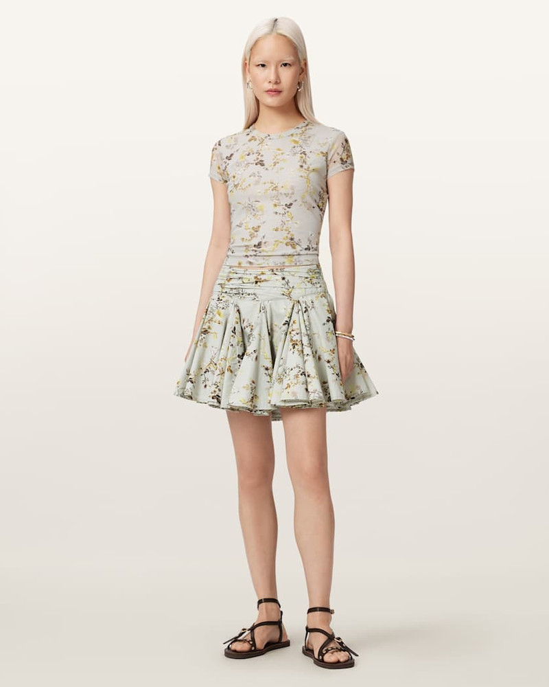 TULIP FLORAL VOUMINOIS MINI SKIRT 4
