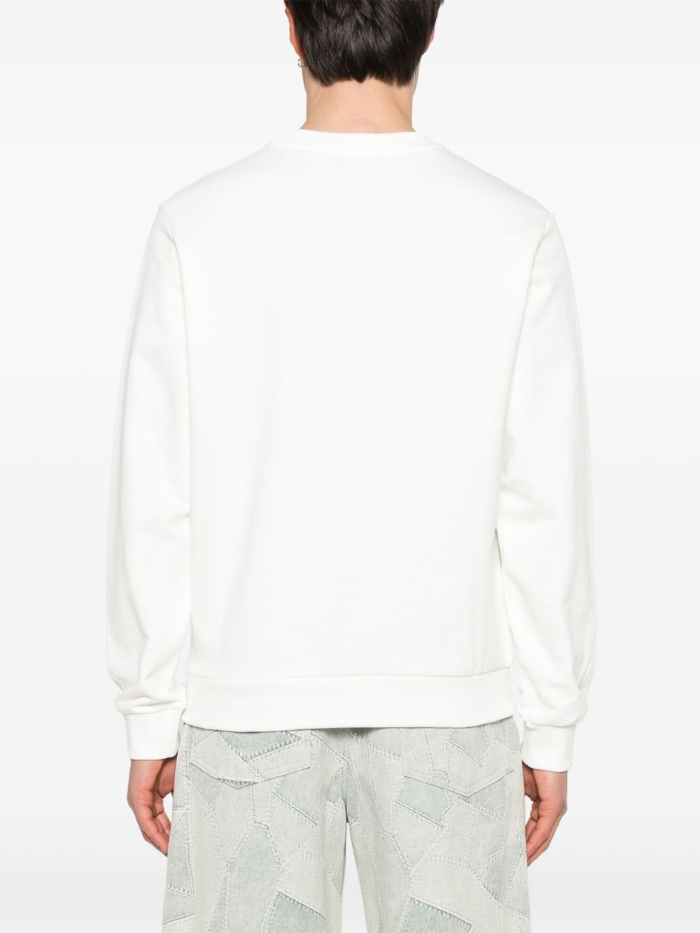 embroidered-logo sweatshirt - 4