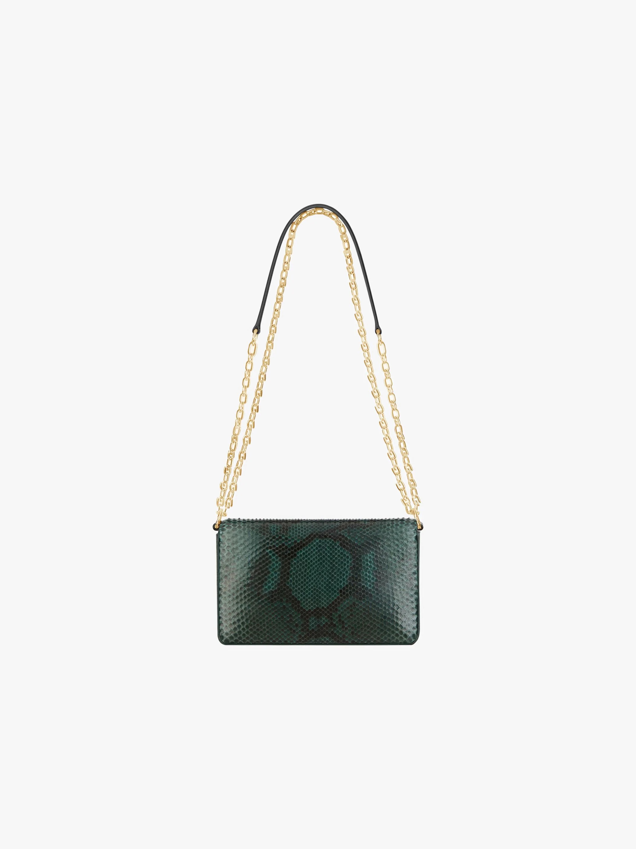 SMALL 4G BAG IN PYTHON WITH CHAIN - 3