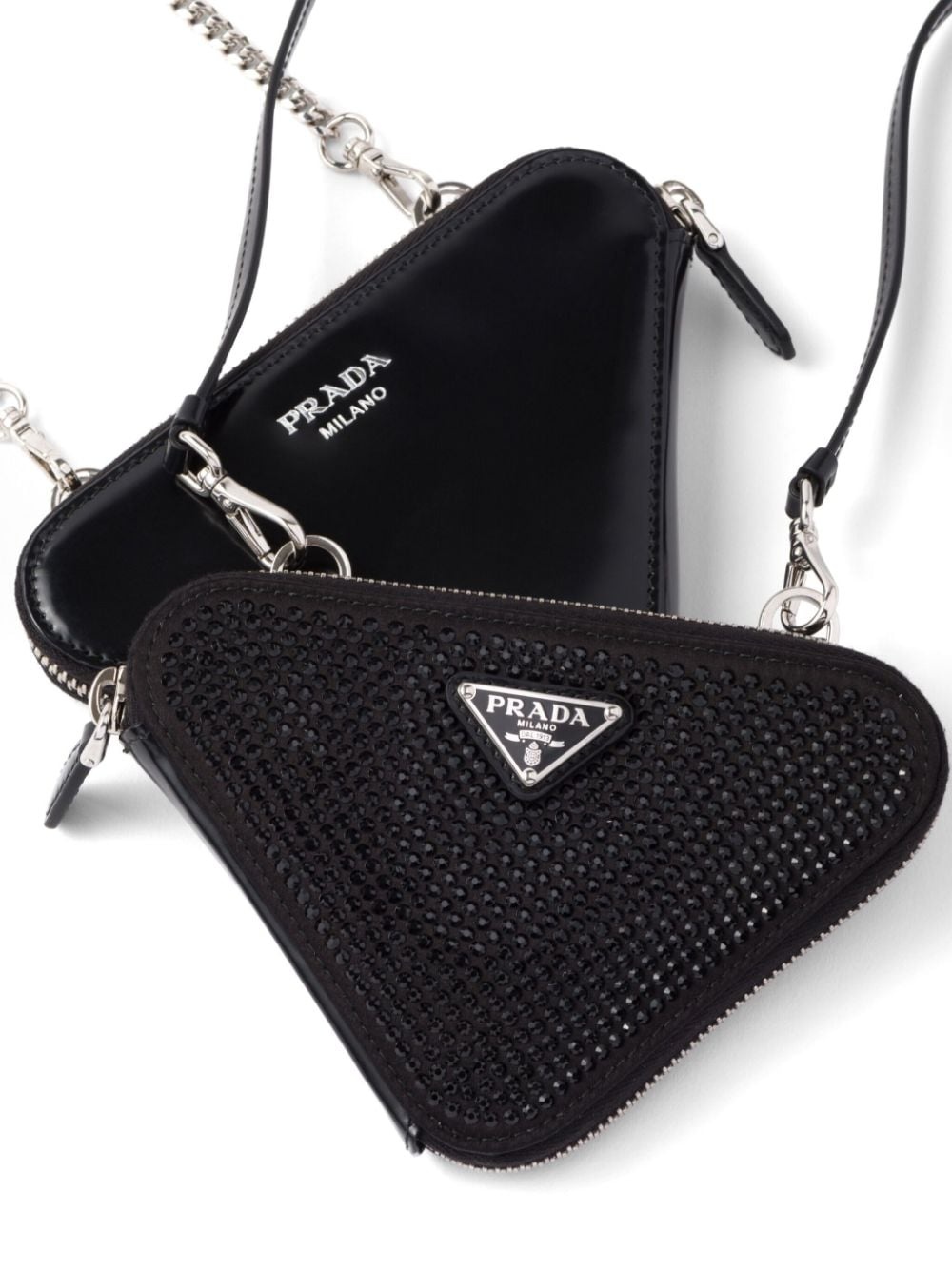 crystal-embellished mini pouch - 4
