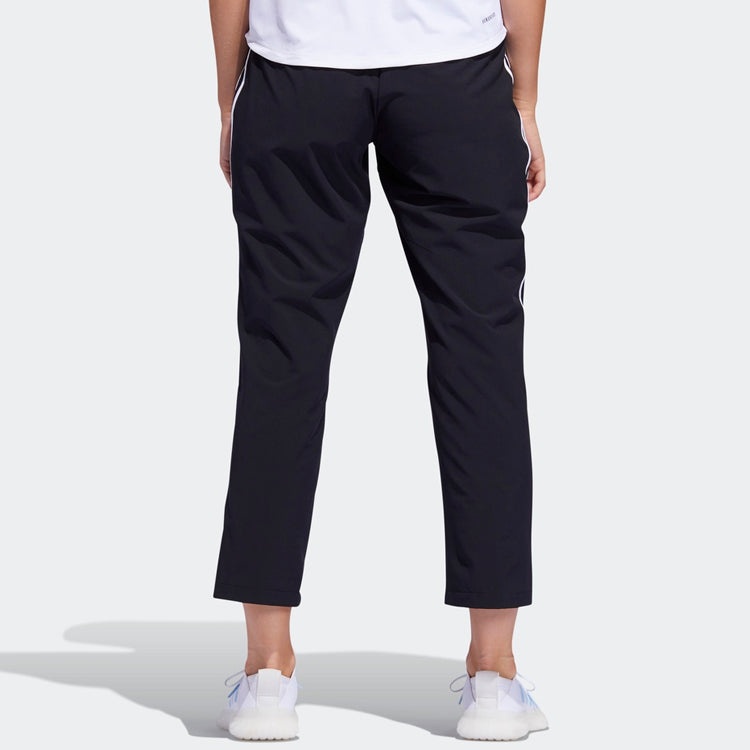 (WMNS) adidas 3s Wvn 78 logo Printing Training Sports Pants/Trousers/Joggers Black FJ7153 - 3