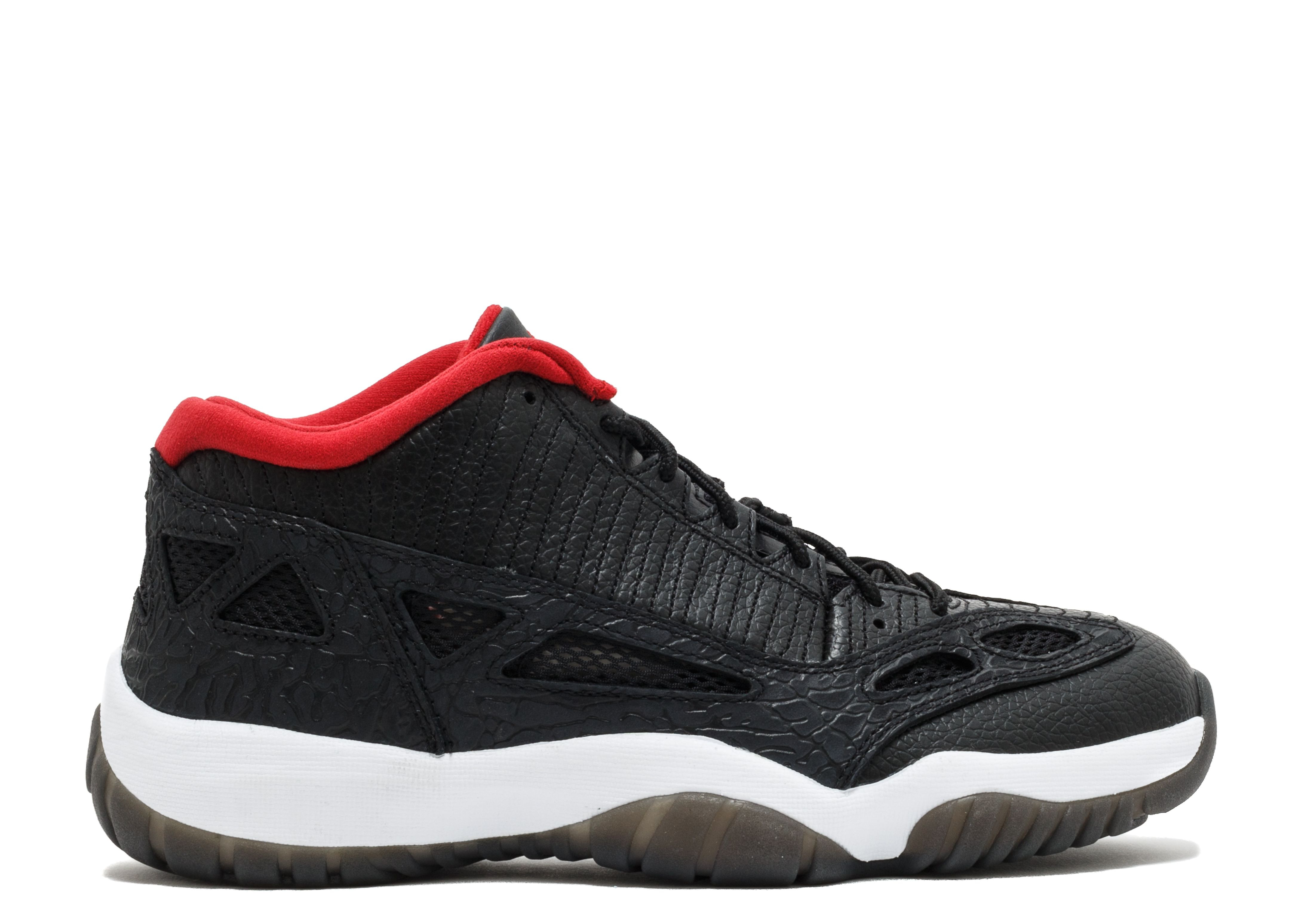 JORDAN 11 RETRO LOW IE 'BLACK CHARCOAL RED' 2011 - 1