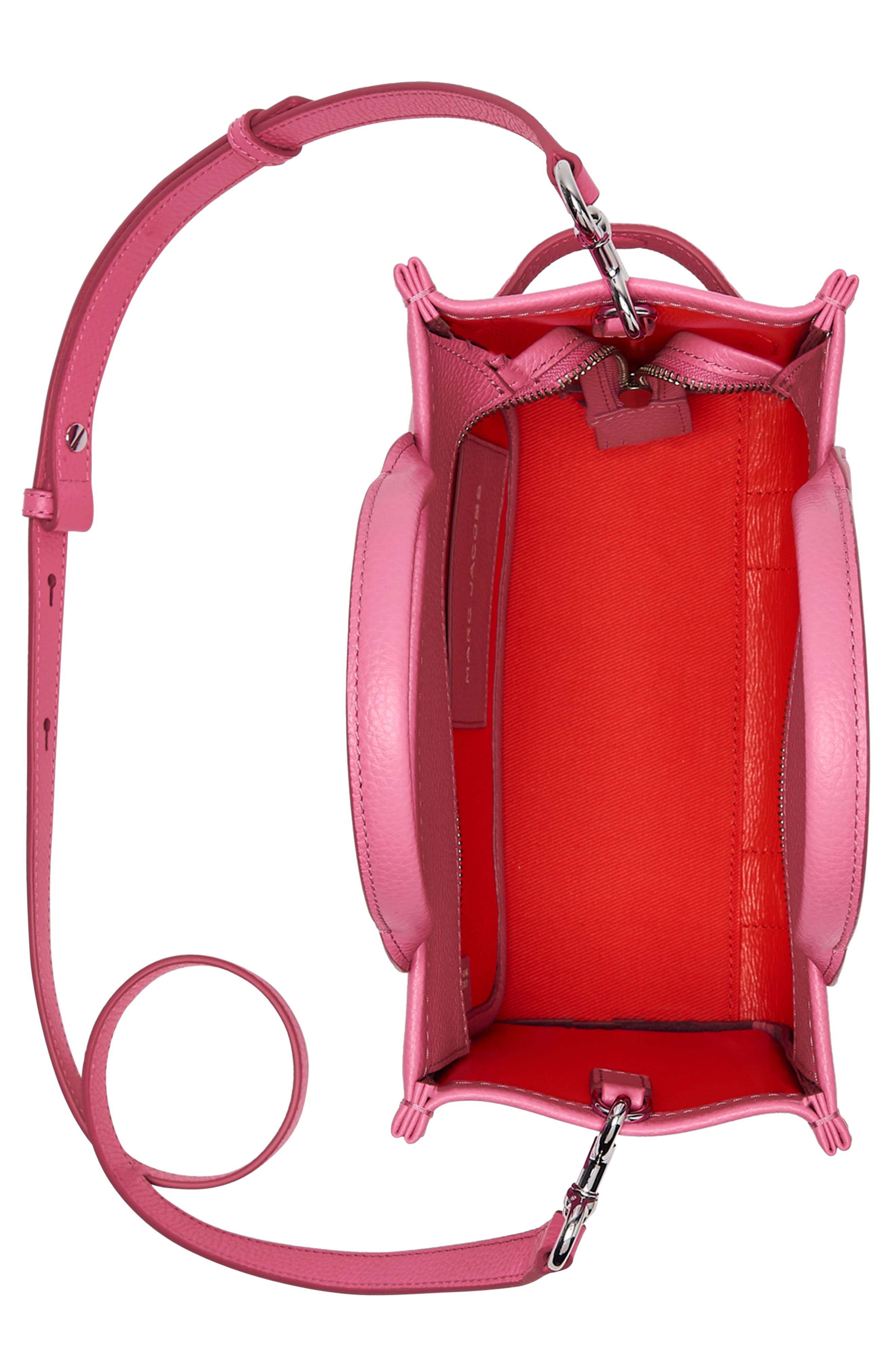 Marc Jacobs The Leather Small Tote Bag in Bow Pink at Nordstrom - 3