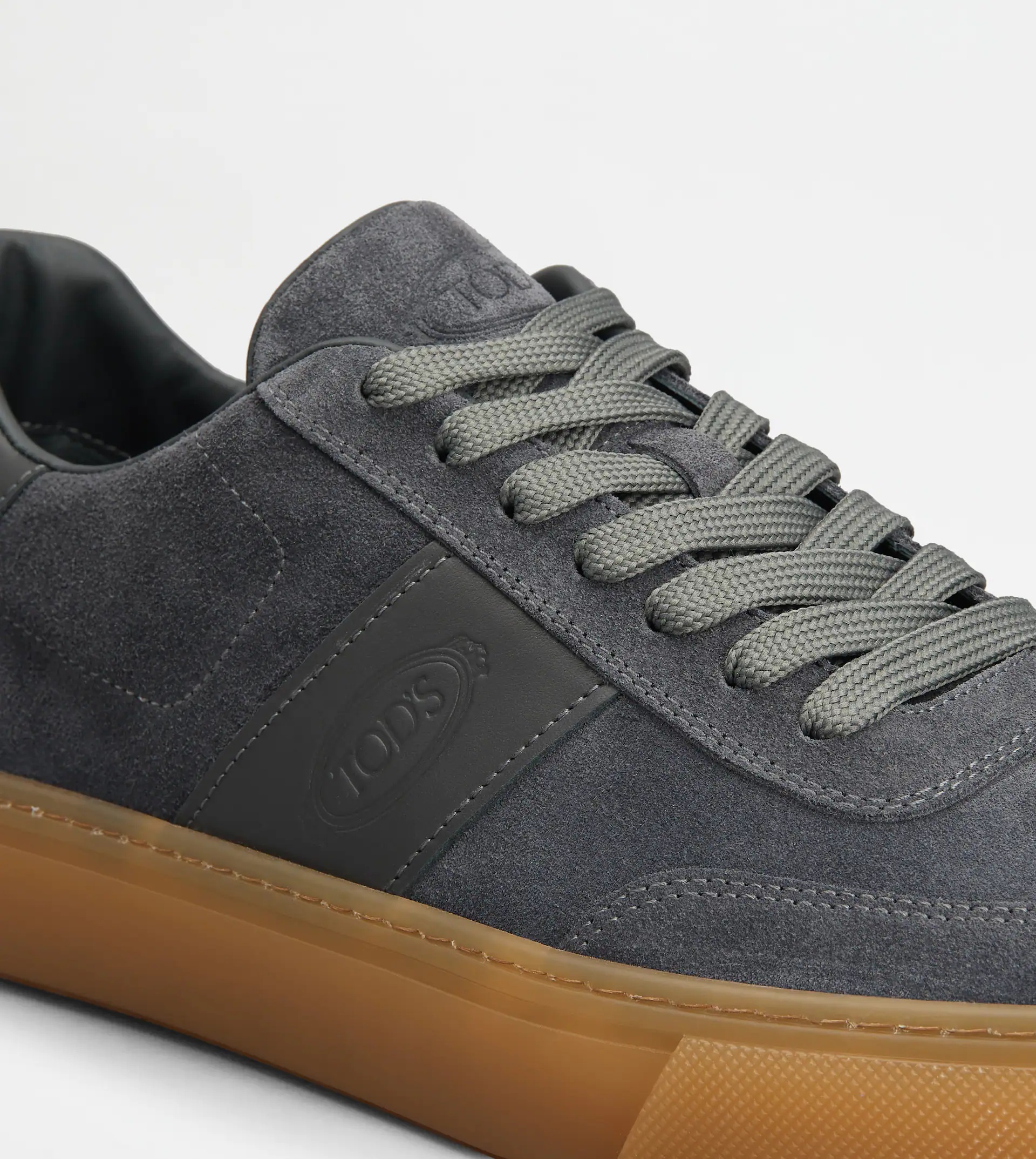 TOD'S SNEAKERS IN SUEDE - GREY - 5