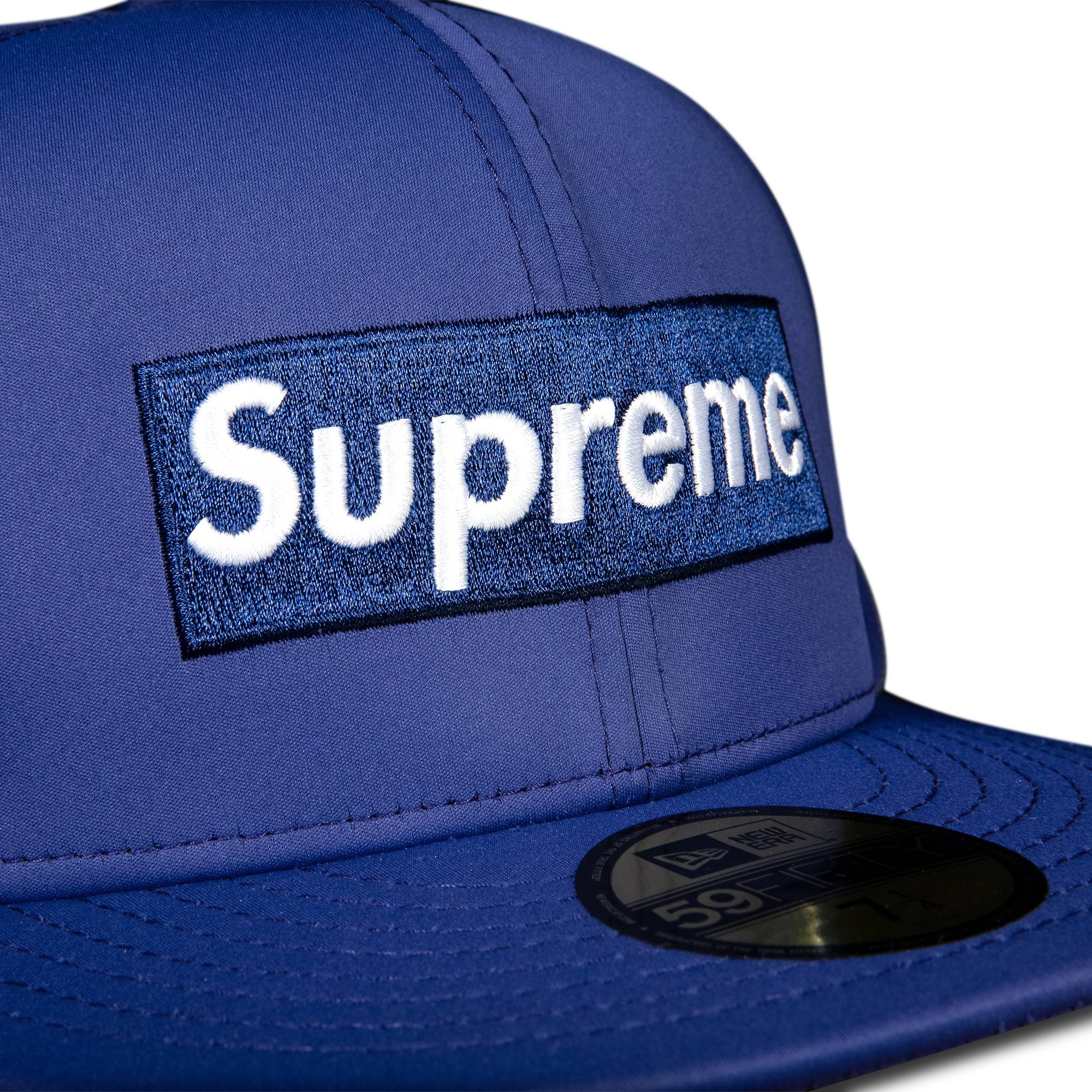 Supreme x WINDSTOPPER Earflap Box Logo New Era 'Washed Navy' - 3