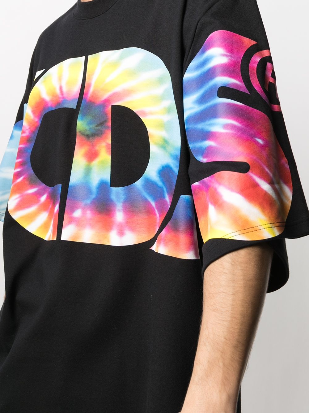 tie-dye logo oversized T-shirt - 5