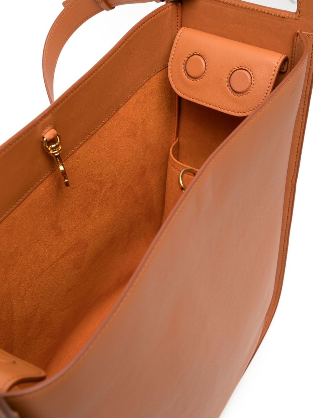 large Travia leather tote bag - 5