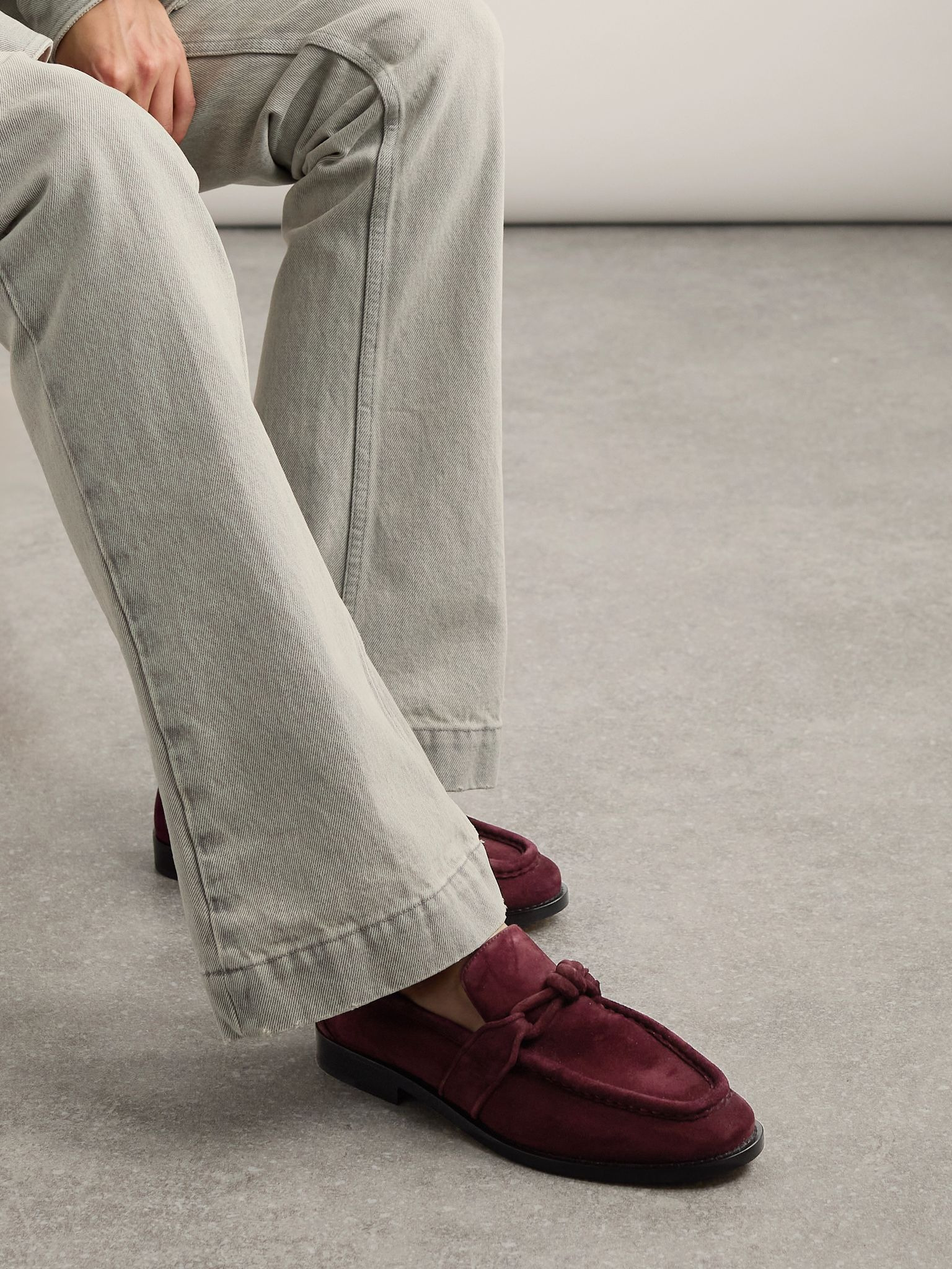 Astaire suede loafers Burgundy - 2