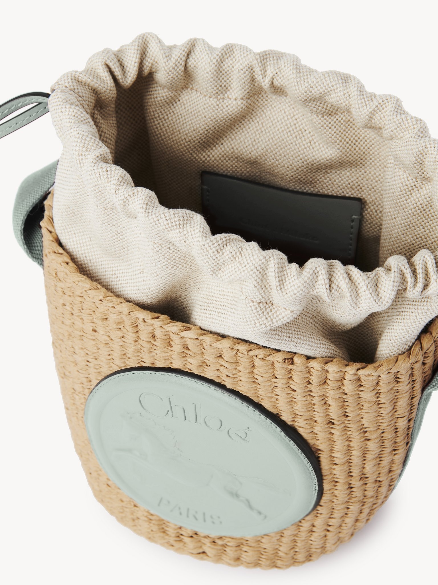 SMALL HORSE MEDAL BASKET IN NATURAL FIBERS - 4