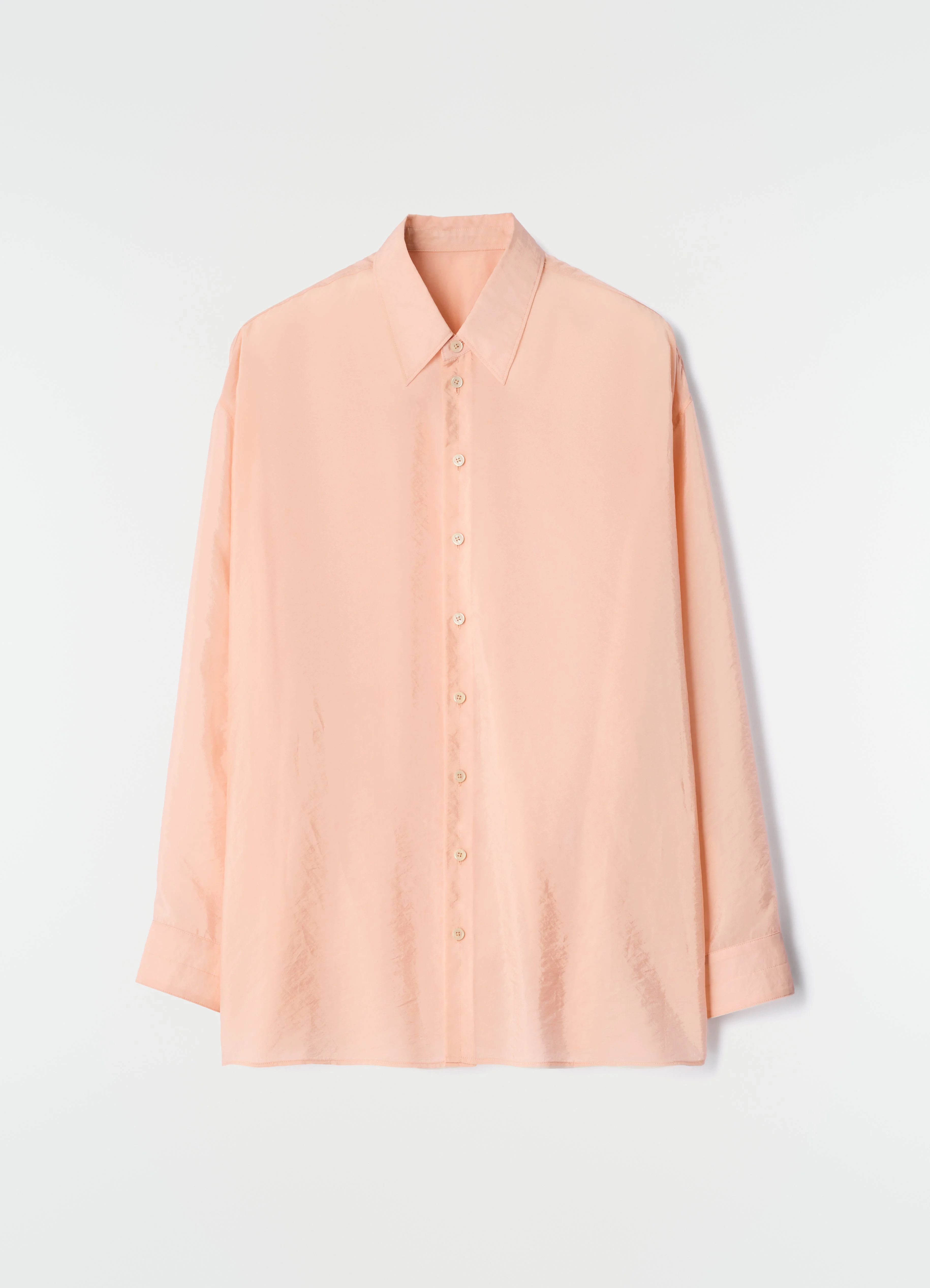 DRAPE SHIRT IN SHINY CUPRO - 1