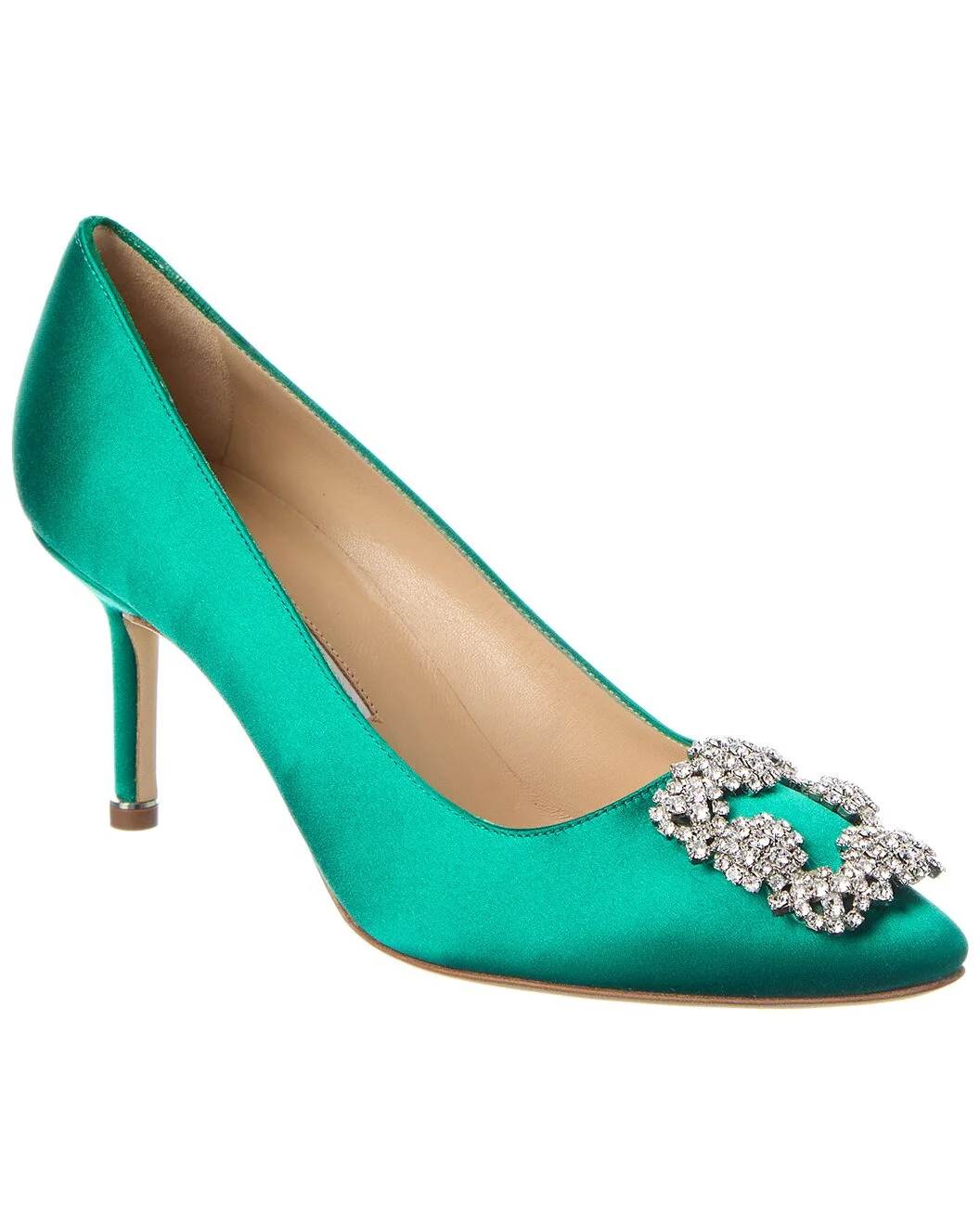 Manolo Blahnik Hangisi 70 Satin Pump - 1