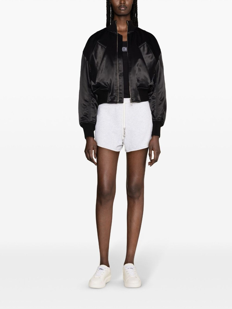 Zadig & Voltaire logo-charm cotton mini shorts outlook
