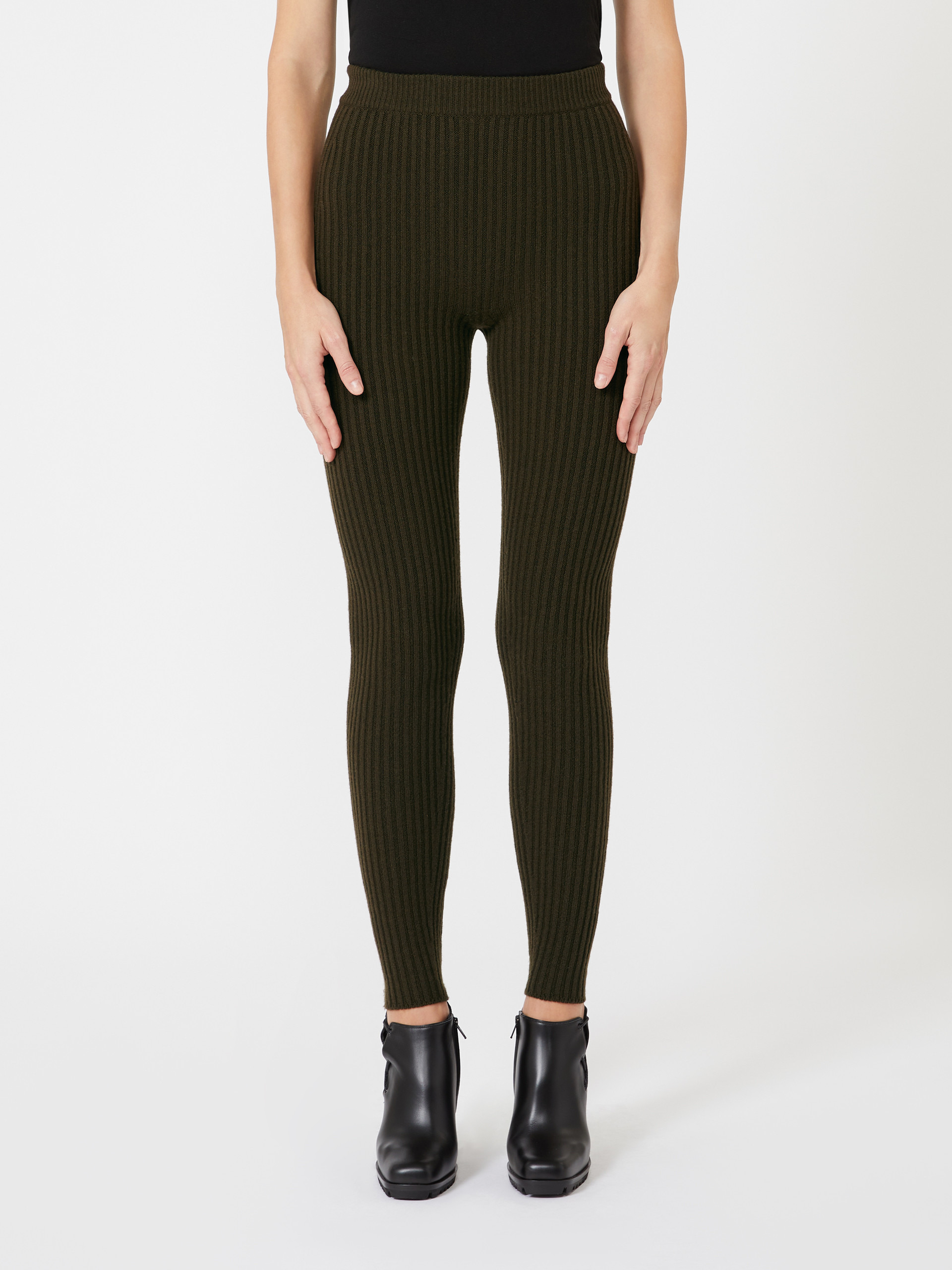 APOGEO1234 Wool and cashmere knit leggings - 3