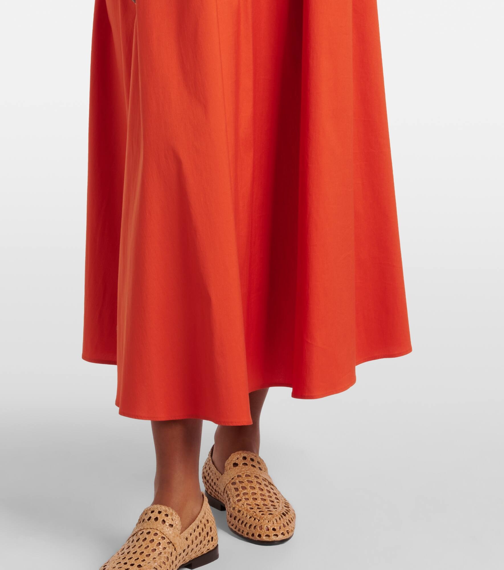 Romea cotton-blend poplin maxi dress - 5