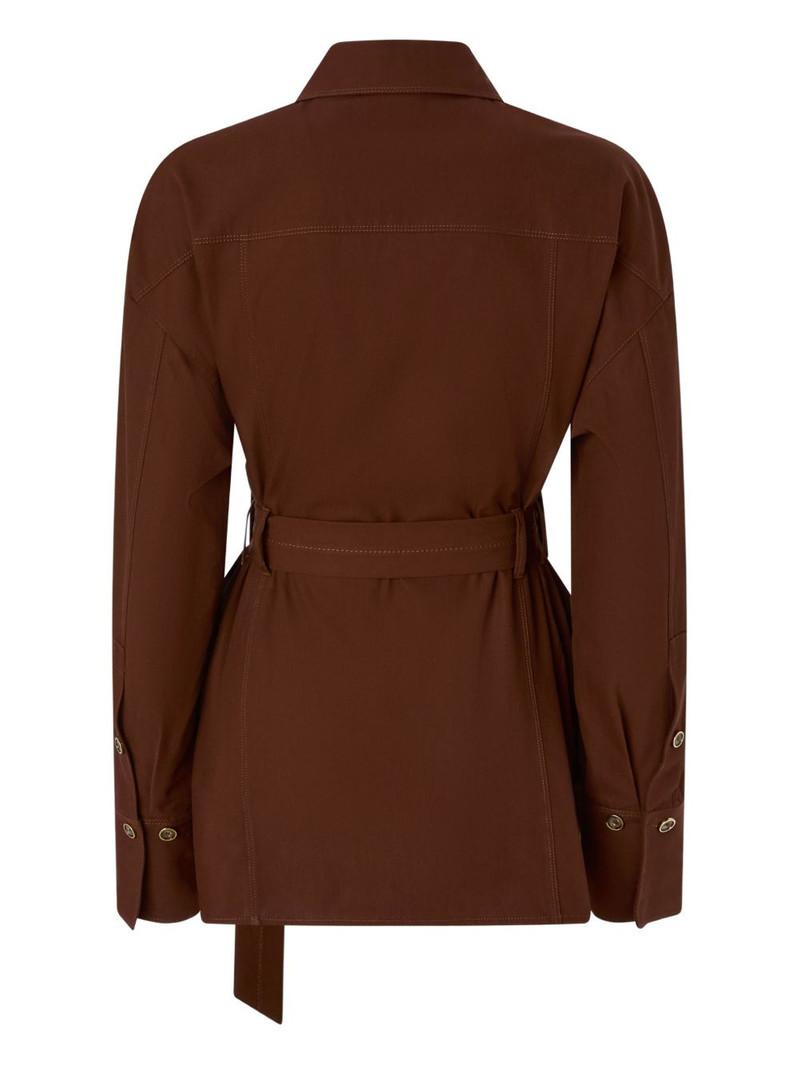 PINKO belted collared top outlook