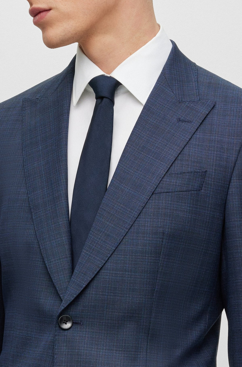SLIM-FIT SUIT IN PATTERNED STRETCH WOOL 2