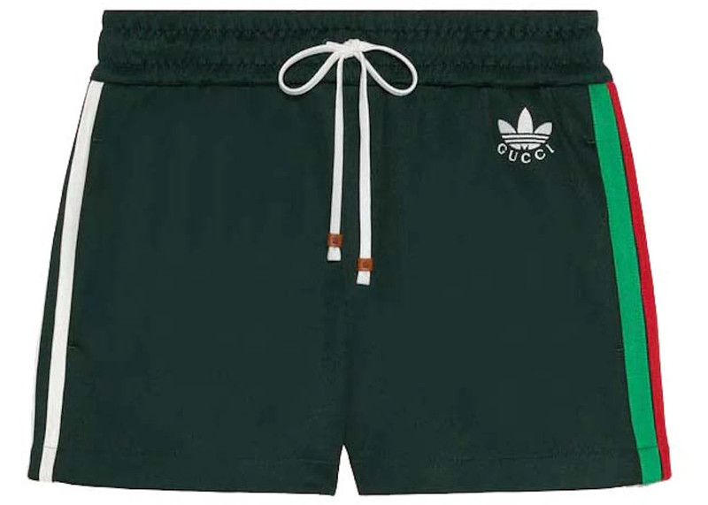 Gucci x adidas Jersey Shorts Dark Green 1