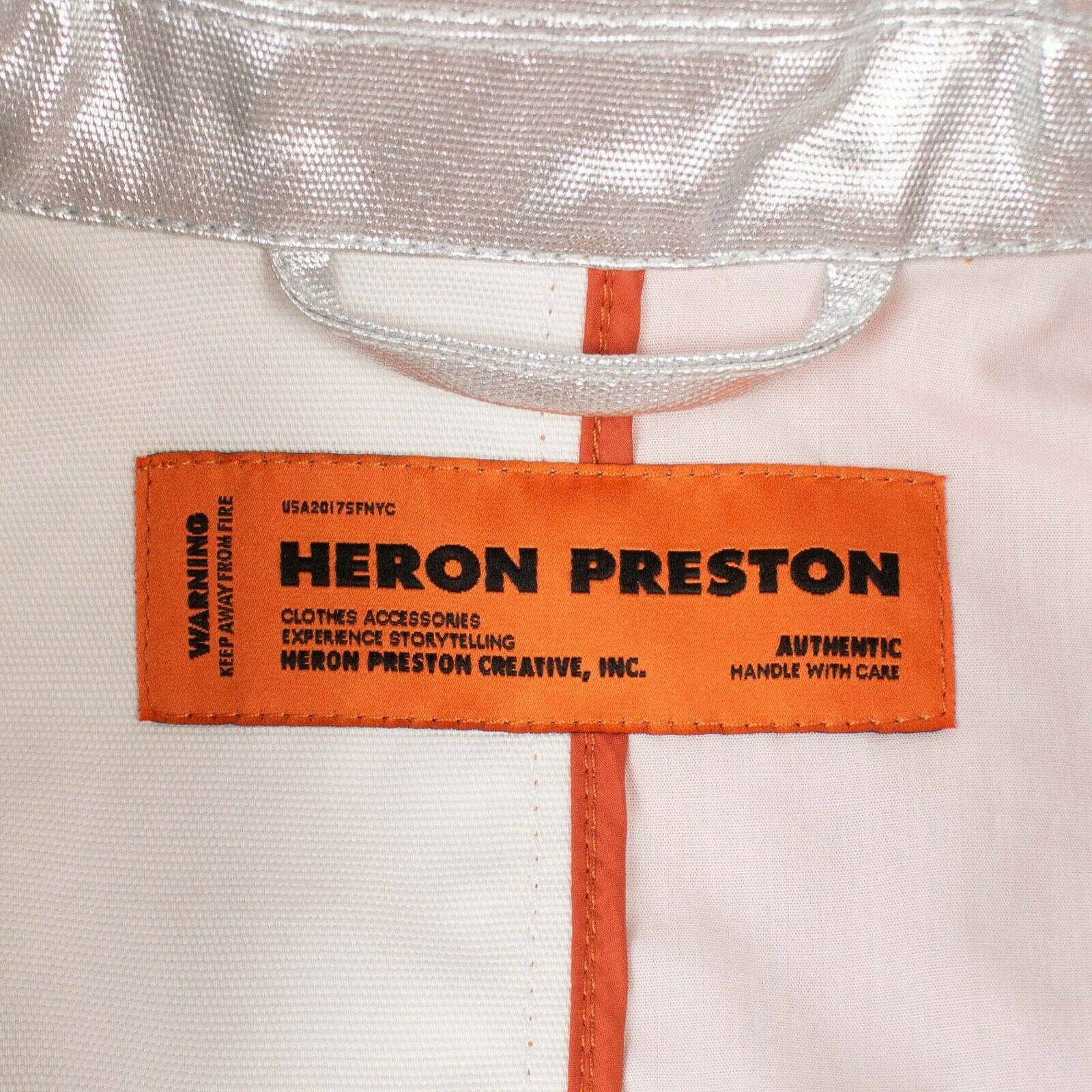 Heron Preston Blazer Jacket 'Silver/Orange' - 7