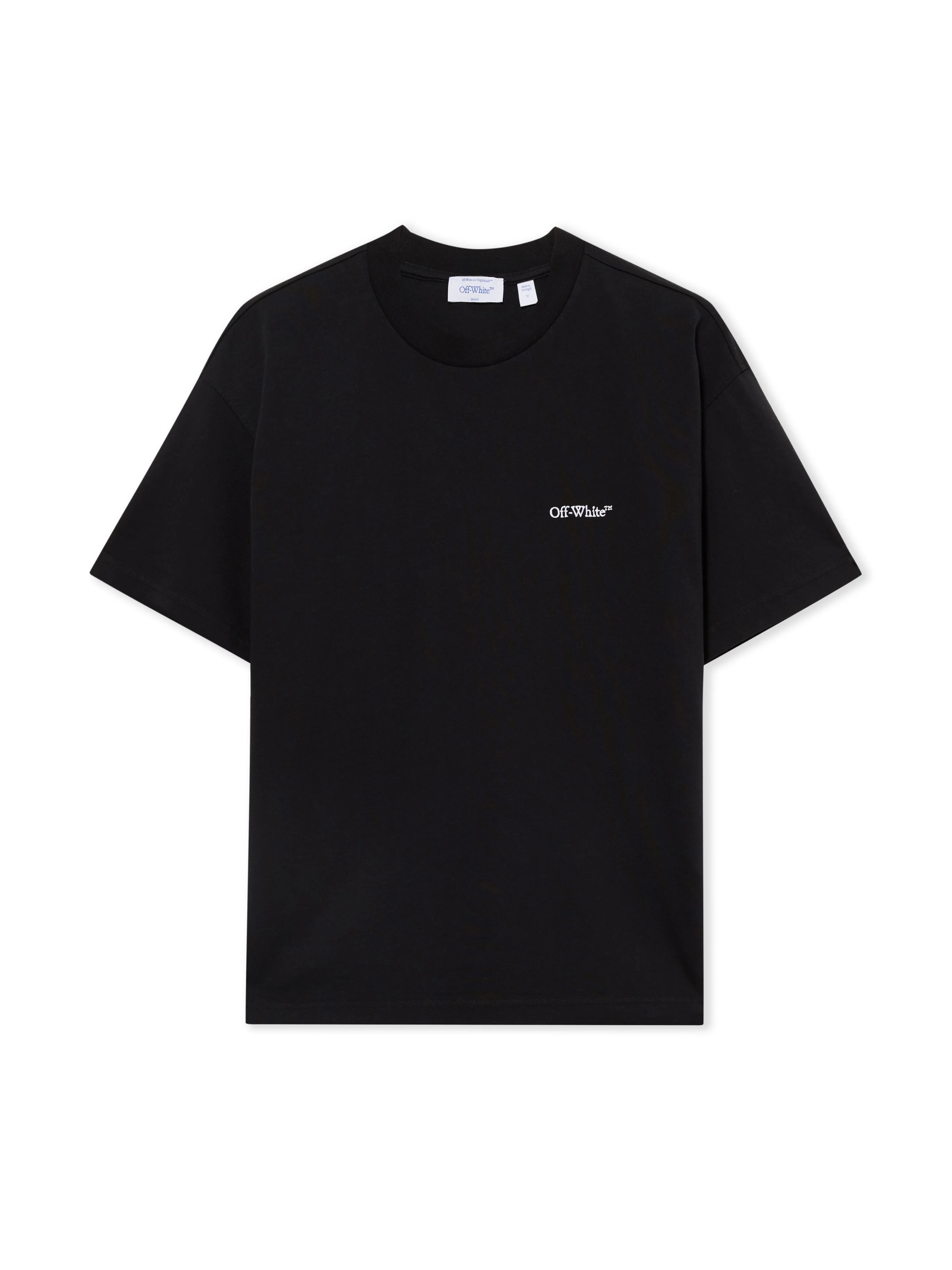 Embroidered Arrow Out Flower T-Shirt - 1
