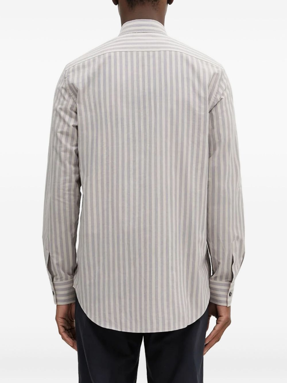 striped long-sleeves shirt - 4