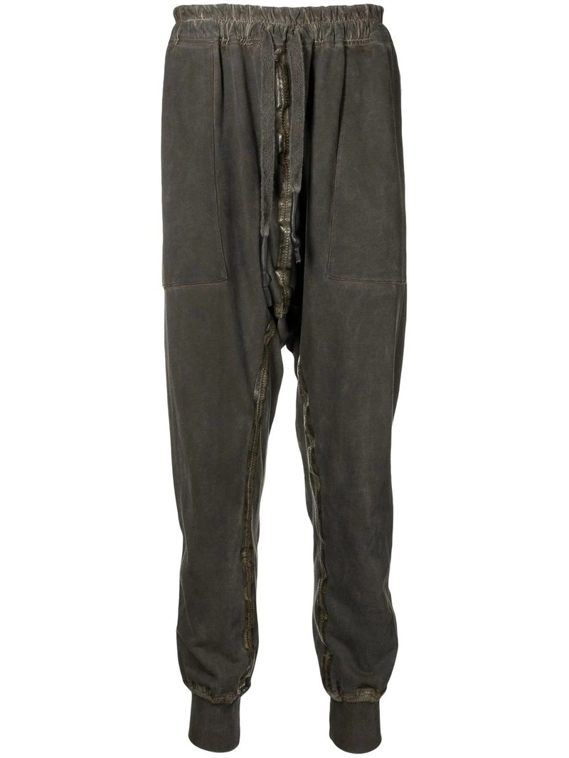 zip-embellished tapered trousers 1