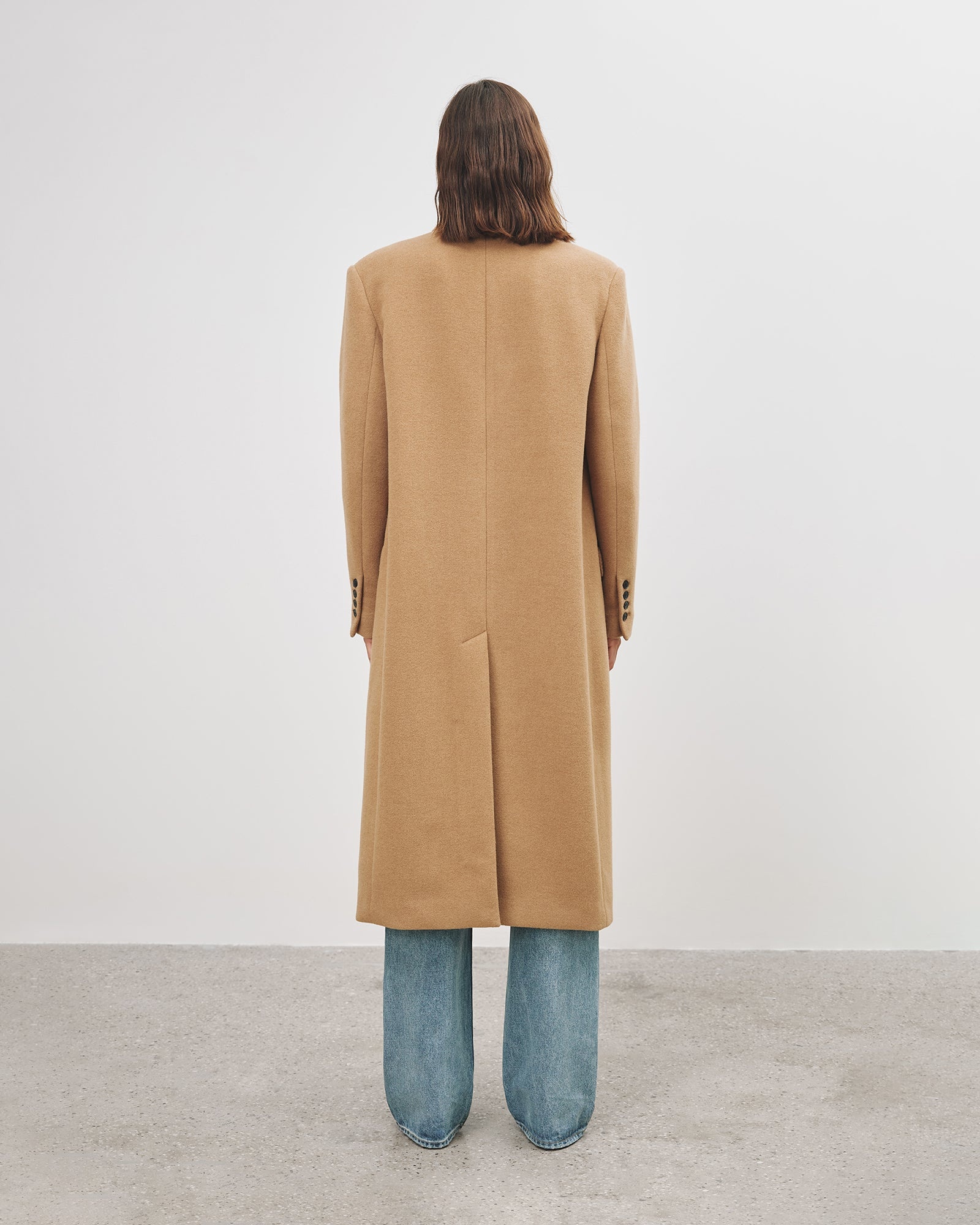EDMONT DOUBLE BREASTED LONG COAT - 5