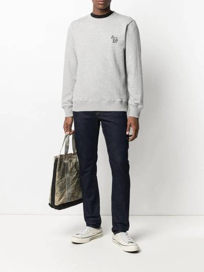 Paul Smith signature zebra-embroidered sweatshirt outlook