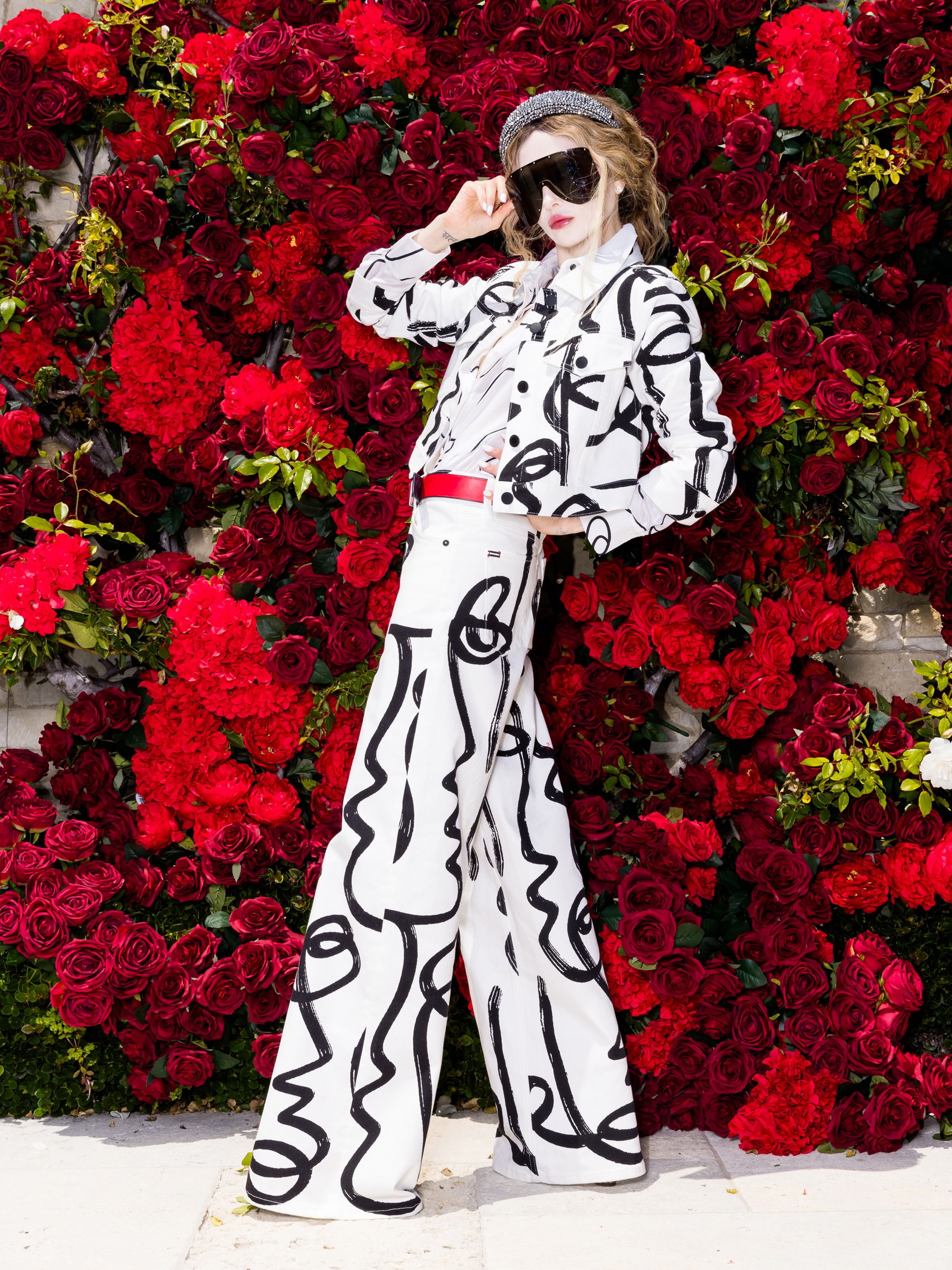 Alice + Olivia A+O X KOKETIT CHLOE BOXY CROPPED JACKET
