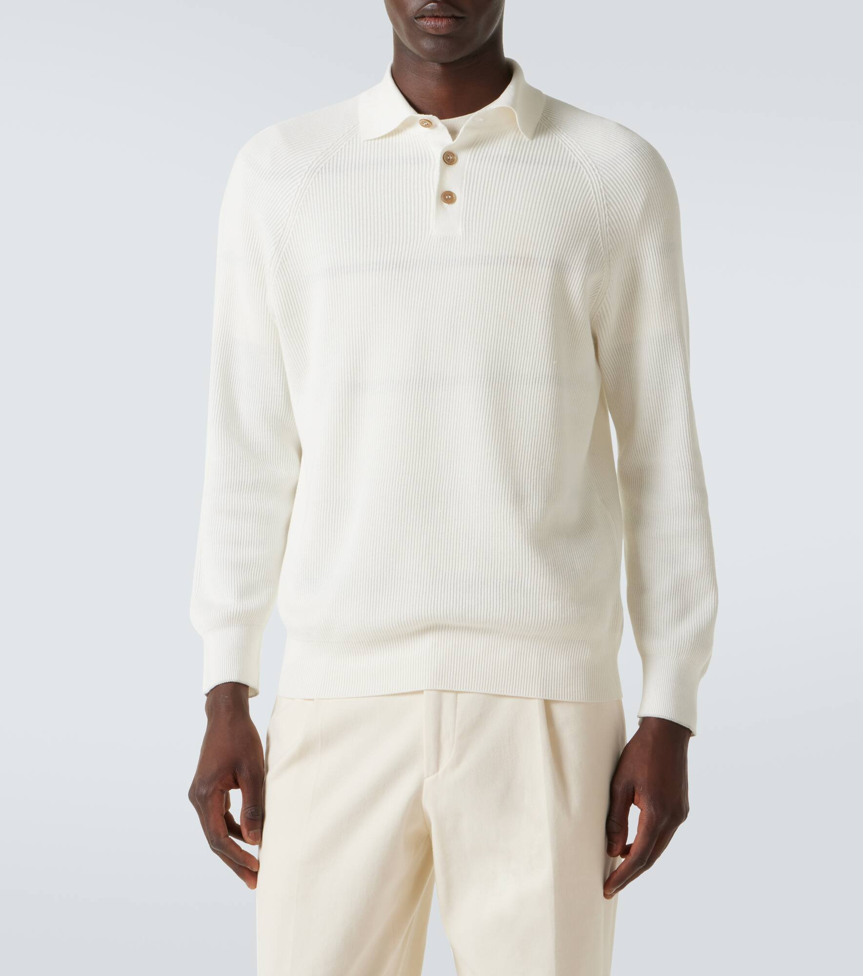 Cotton polo sweater - 3